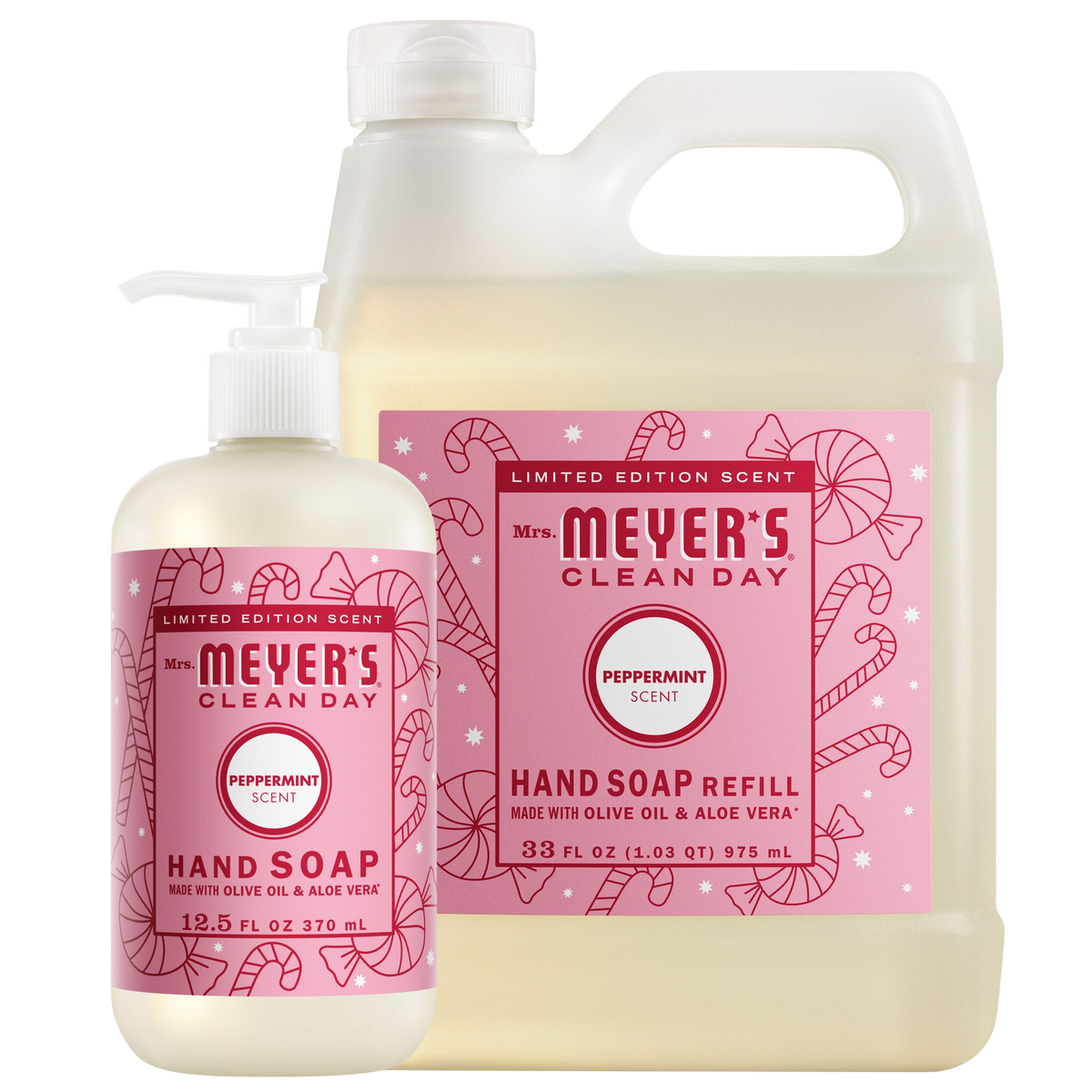 Peppermint Liquid Hand Soap & Refill Set